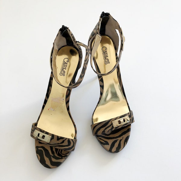 Vintage 80/90's "Carlos Santana" Animal Print Heels