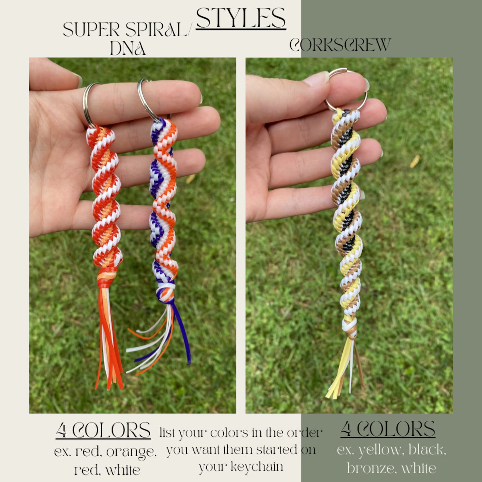 Custom Gimp Keychain: Boondoggle Rexlace Design - Etsy