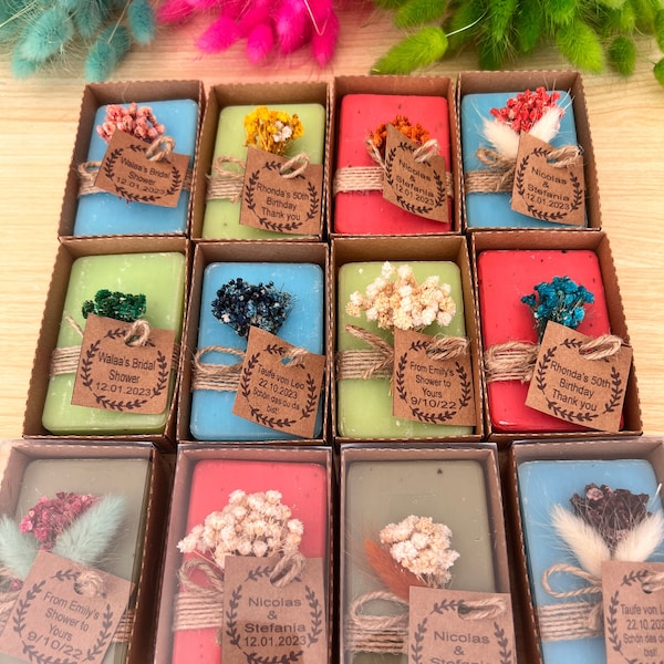 Mini Soap Favors , Wedding Favors for Guests in Bulk , Personalized Gifts , Bridal Shower Favors , Wedding Party Favors , Bridesmaid Gifts