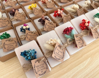 Personalized Vegan Soap Favors, Bridal Shower Gifts, Mini Soaps