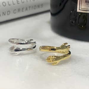 Bague câlin en argent sterling 925