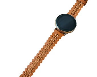 Stylish Samsung Galaxy Watch Band Samsung Watch 6 5 4 2 Samsung Galaxy Strap 40 41 42 44 45 46 47mm Leather Bracelet Galaxy Active 3 41mm