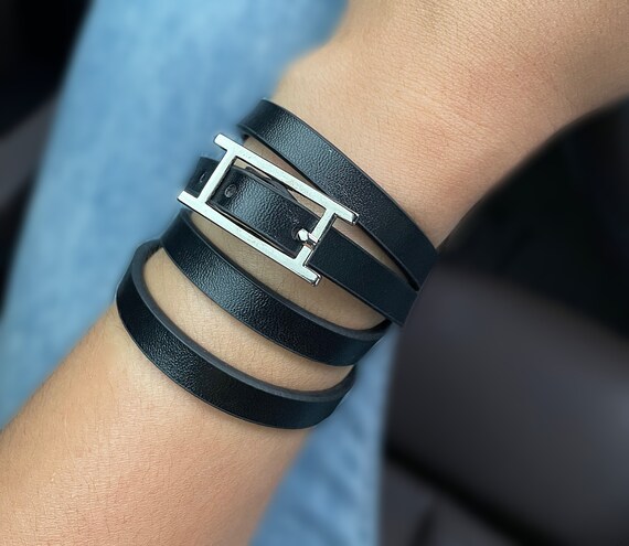 アクセサリー PARALLEL X STUDIO \"DRAPE LEATHER CUFF\" DRAPE LEATHER CUFF BLACK – Parallel X