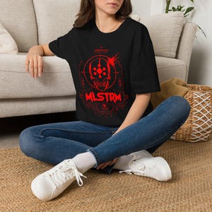 Cyberpunk 2077 MLSTRM Gang Graphic T-Shirt | Men's Punk Streetwear Tee | Night City Gaming Shirt | Gift For Him image 6