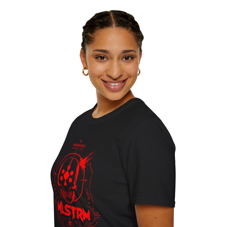 Cyberpunk 2077 MLSTRM Gang Graphic T-Shirt | Men's Punk Streetwear Tee | Night City Gaming Shirt | Gift For Him image 15