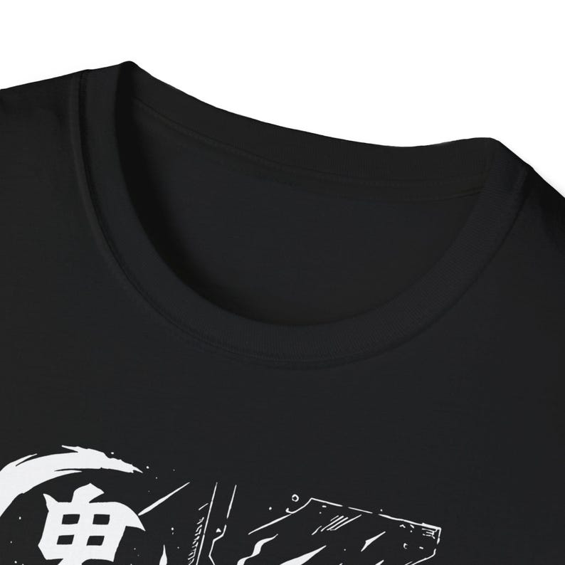 Cyberpunk 2077 Samurai Oni T-Shirt | Men's Streetwear Cosplay Gaming Tee | Monochrome Graphic Shirt | Gift for Him image 6
