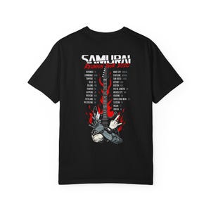 Maglietta Cyberpunk 2077 Samurai Reunion Tour / Maglietta da gioco Vintage Night City / Maglietta streetwear rock / Regalo per lui immagine 5
