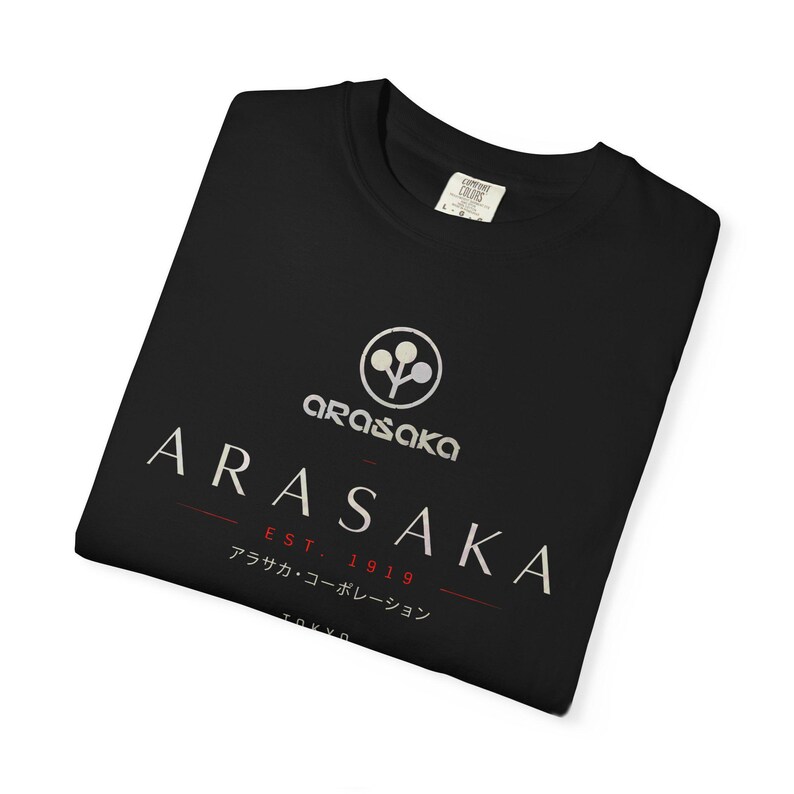 Cyberpunk 2077 Arasaka Heritage Collection T-Shirt | Luxury Gaming Shirt | Black Streetwear Tee | Gift For Him image 6
