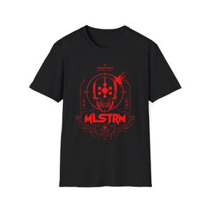 Cyberpunk 2077 MLSTRM Gang Graphic T-Shirt | Men's Punk Streetwear Tee | Night City Gaming Shirt | Gift For Him image 7