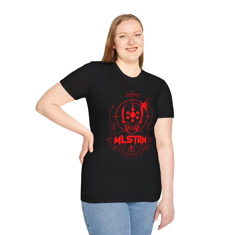 Cyberpunk 2077 MLSTRM Gang Graphic T-Shirt | Men's Punk Streetwear Tee | Night City Gaming Shirt | Gift For Him image 11