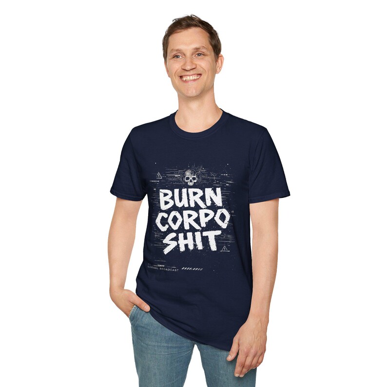 Camiseta unisex Cyberpunk 2077 Burn Corpo Shit / Camiseta de estilo urbano rebelde punk / Camiseta de jugador futurista distópica / Regalo para él imagen 16