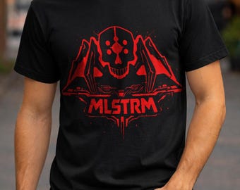 Cyberpunk 2077 Maelstrom Gang Emblem Graphic T-Shirt | Men's Streetwear Shirt | Techwear Punk Gamer Tee | Gift For Him