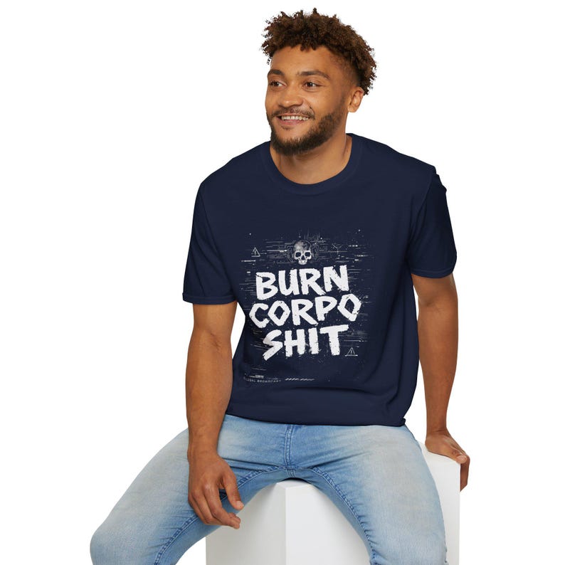 Camiseta unisex Cyberpunk 2077 Burn Corpo Shit / Camiseta de estilo urbano rebelde punk / Camiseta de jugador futurista distópica / Regalo para él imagen 19