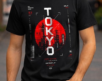 Techwear Tokyo T-Shirt | Japanese Streetwear Tee | Sci Fi Futuristic Shirt | Gift For Him