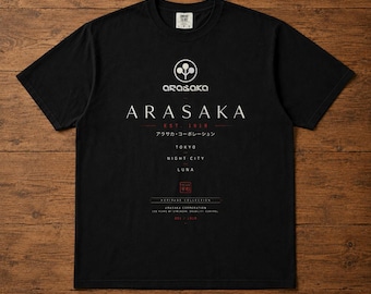 Cyberpunk 2077 Arasaka Heritage Collection T-Shirt | Luxury Gaming Shirt | Black Streetwear Tee | Gift For Him
