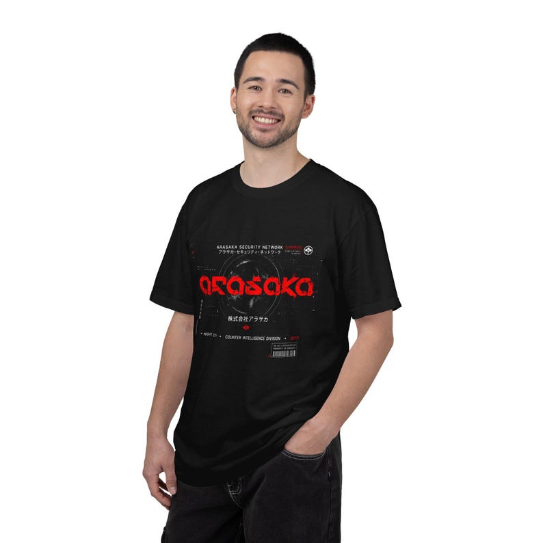 Cyberpunk 2077 Arasaka Corporation Graphic T-Shirt | Night City Gaming Shirt | Sci-Fi Futuristic Dystopian Tee | Gift For Him image 8