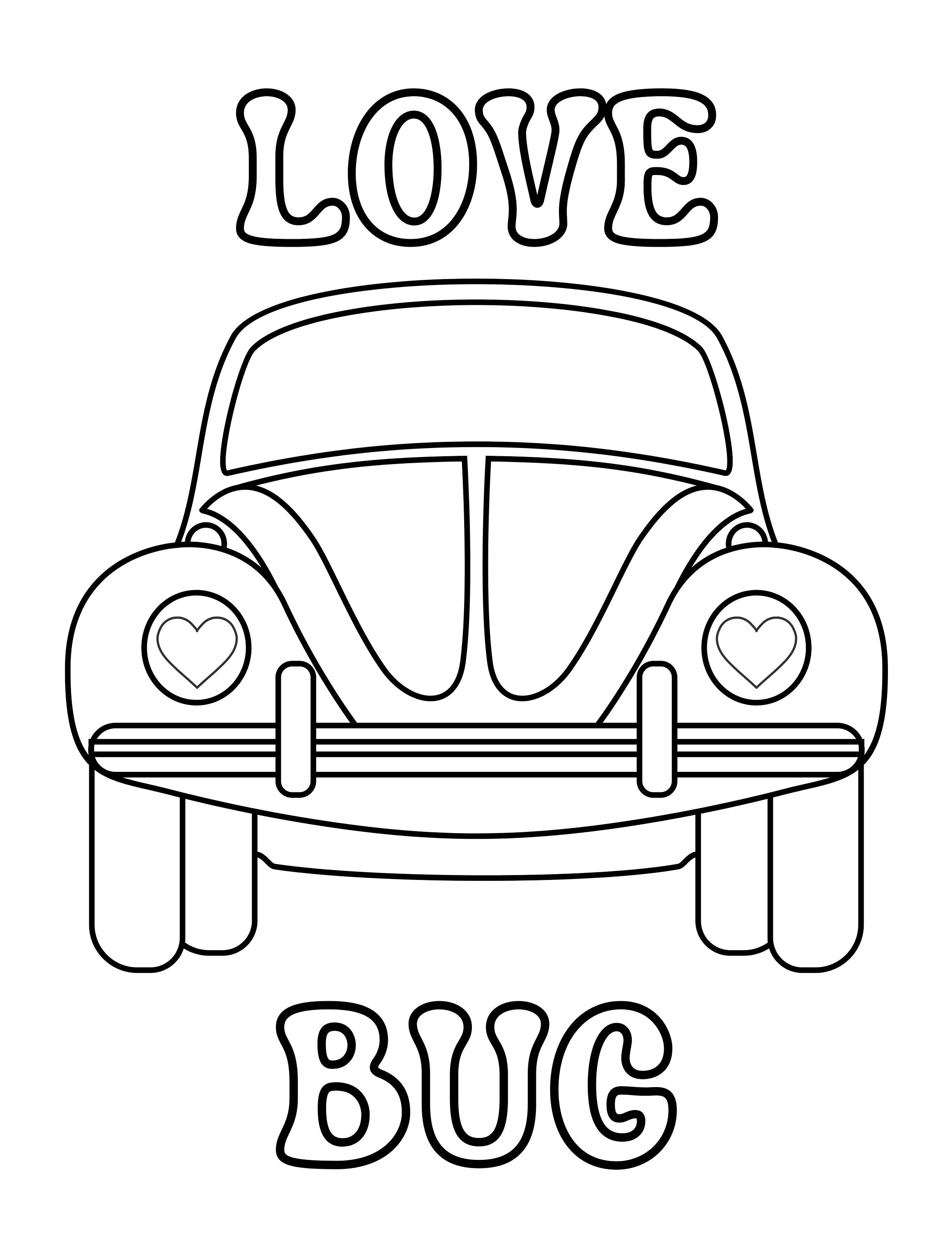 Love Bug Coloring Page Instant - Il Fullxfull.5594269496 68fk
