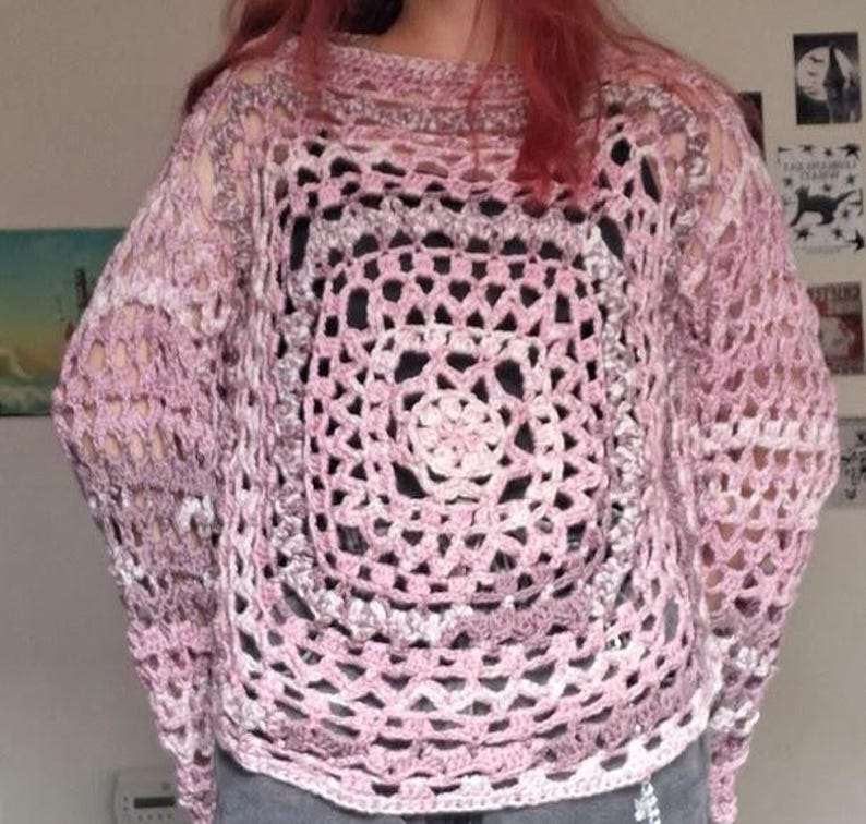 Crochet Explosion Crochet Flower Explosion Sweater *PATTERN Only*,instructions, Autumn ...