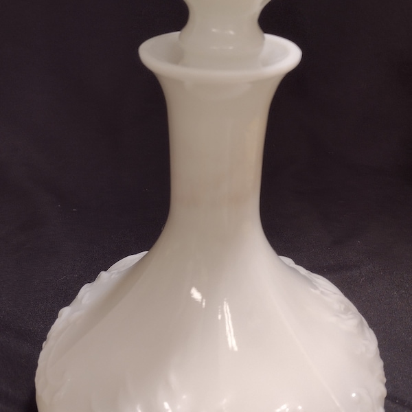 Antique Victorian Milk Glass decanter