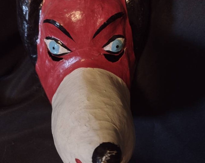 Paper Mache Dog Mask Etsy