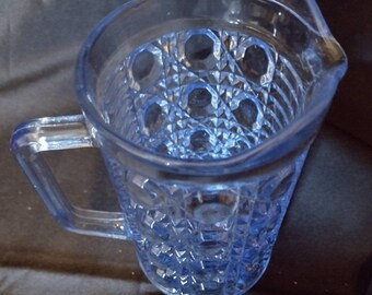 Button Cane small Blue Pitcher