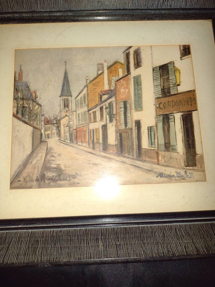 French Village Print by Maurice Utrillo - Etsy