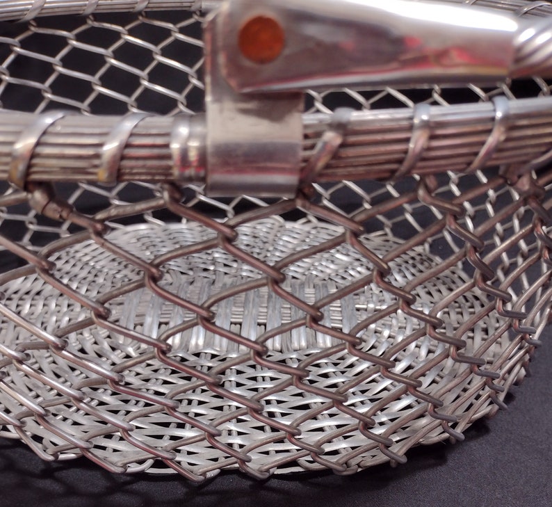 PRICE SLASHED Oval Aluminum Woven Basket Handle - Etsy