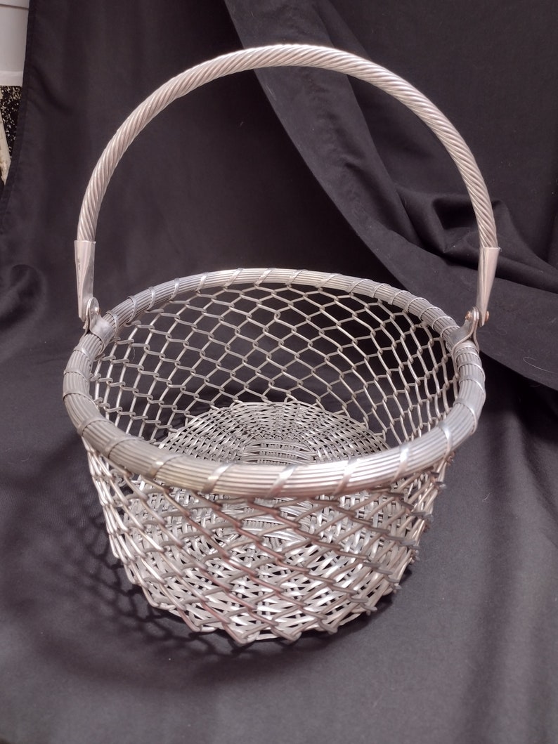 PRICE SLASHED Oval Aluminum Woven Basket Handle - Etsy