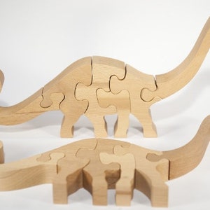 Personalized Dinosaur Toy, Wooden Dinosaur Puzzle, Educational Gifts for Kids, Wooden Name Puzzle, Montessori Puzzle Animals, Toddler Toys