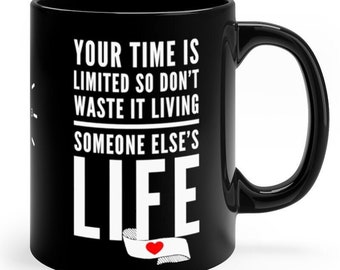 Time Is Limited Entrepreneur Success Mug | Entrepreneur Gift Idea | Inspirational Saying Mug | Business Owner Motivation Mug | Coffee Cup