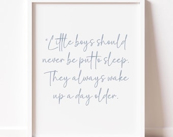 Quote baby boy nursery decor thoughtful gift for boy mom first time parent baby shower blue and white boy wall decor quote DIGITAL DOWNLOAD