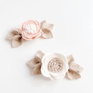 Accessoire cérémonie baptême fille Bandeau fleur nouveau-né accessoire cheveux mariage couronne neutre fille cadeau petite fille d'honneur