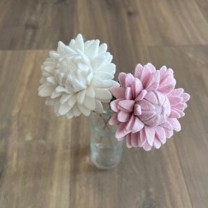 Cadeau Fête des Mères bouquet de fleurs en feutrine cadeau d'anniversaire pour maman ou épouse déco mason en laine idée bouquet de printemps