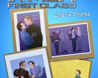 X-メン ファースト・クラス チェリック・プリント（チャールズ・ザビエル、エリック・レーンシャー）