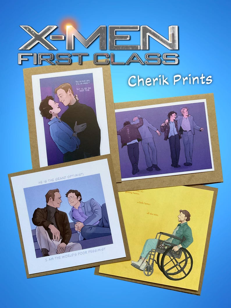 X-men First Class Cherik Prints (charles Xavier, Erik Lehnsherr) - Etsy