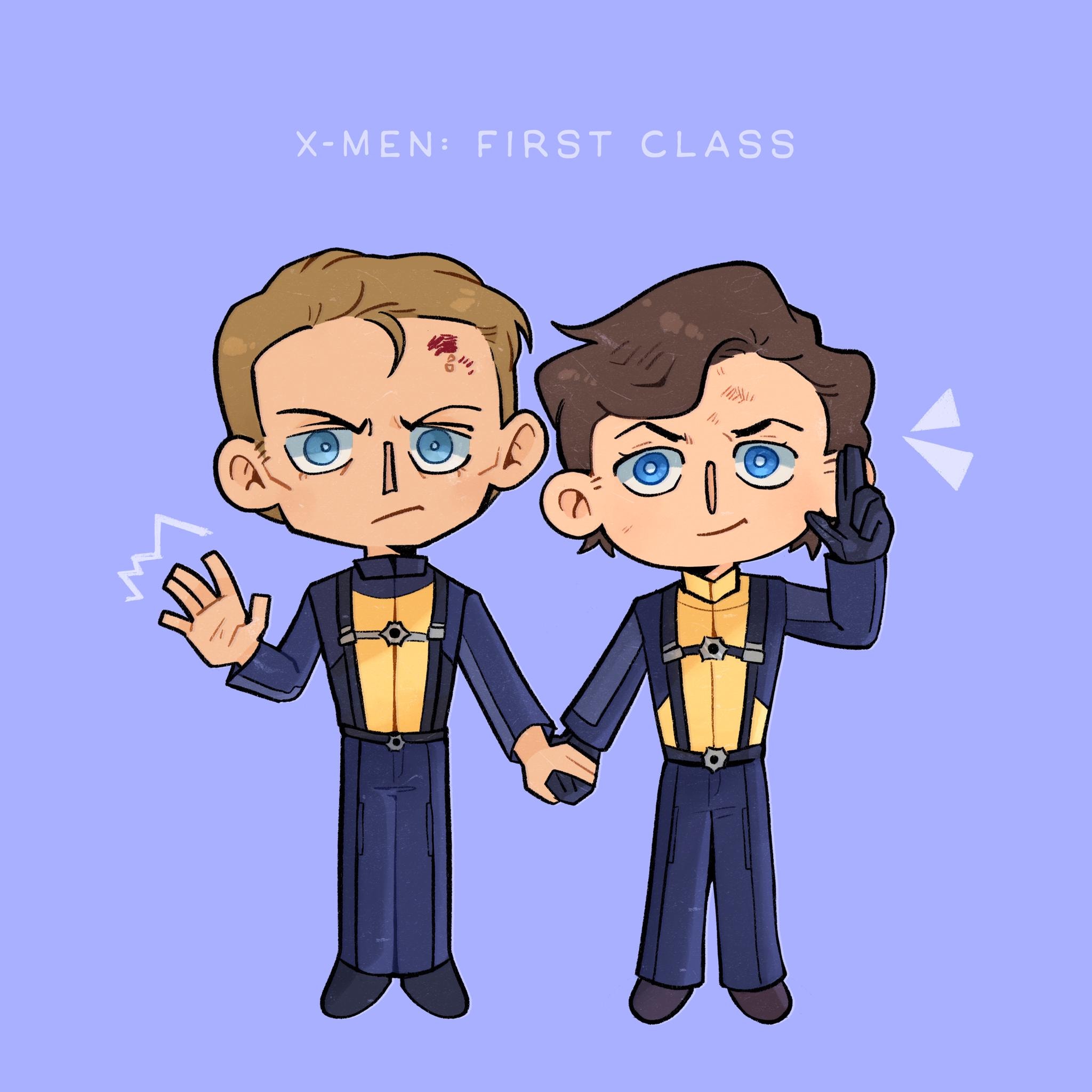 X-men First Class: Cherik Sticker (professor X, Magneto) (charles ...