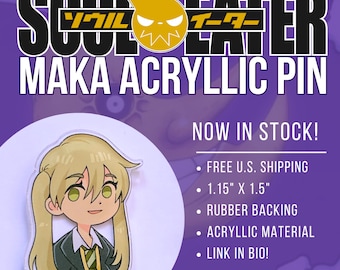 Zieleneter Maka acryl pin