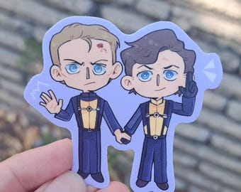 X-Men First Class: Cherik Sticker (professor X, Magneto) (Charles Xavier), Erik Lehnsherr)