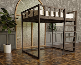 US Queen Size Montessori Bed Plan - Pdf File - Queen Loft Bed Plan - Bed Montessori Toddler Floor House - Bed Bunk Toddler Montessori Bed