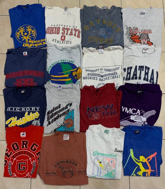 vintage sports graphic tees