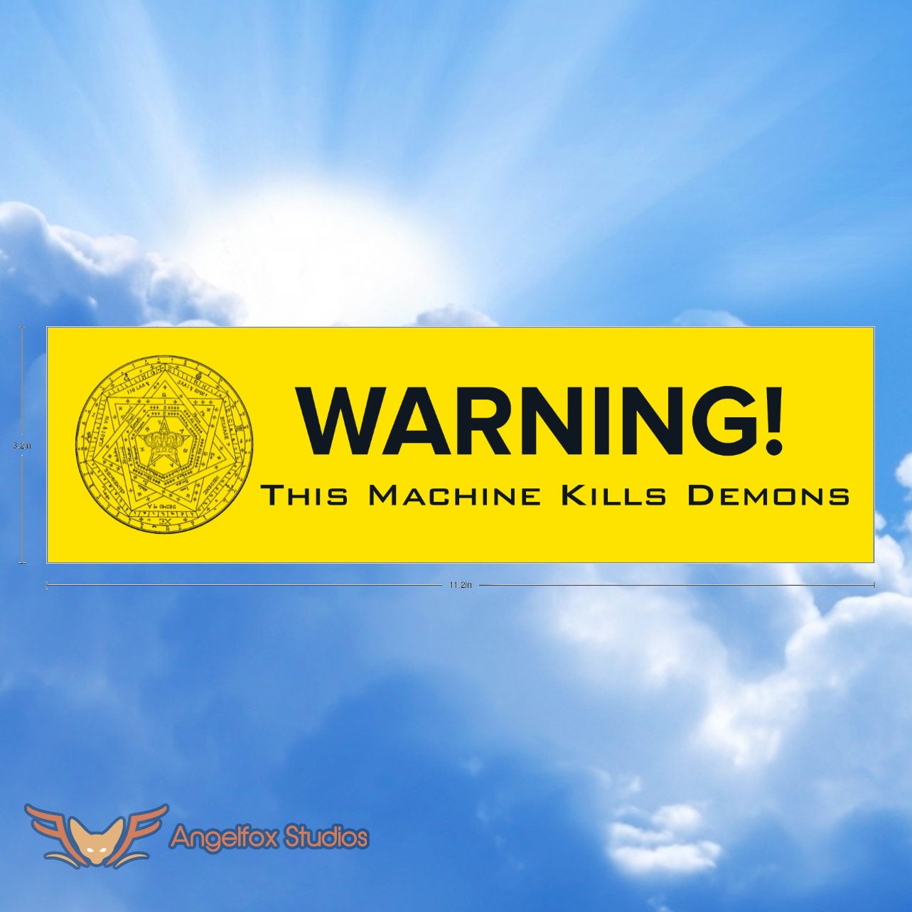 Laundry Files Bumper Sticker This Machine Kills Demons Etsy