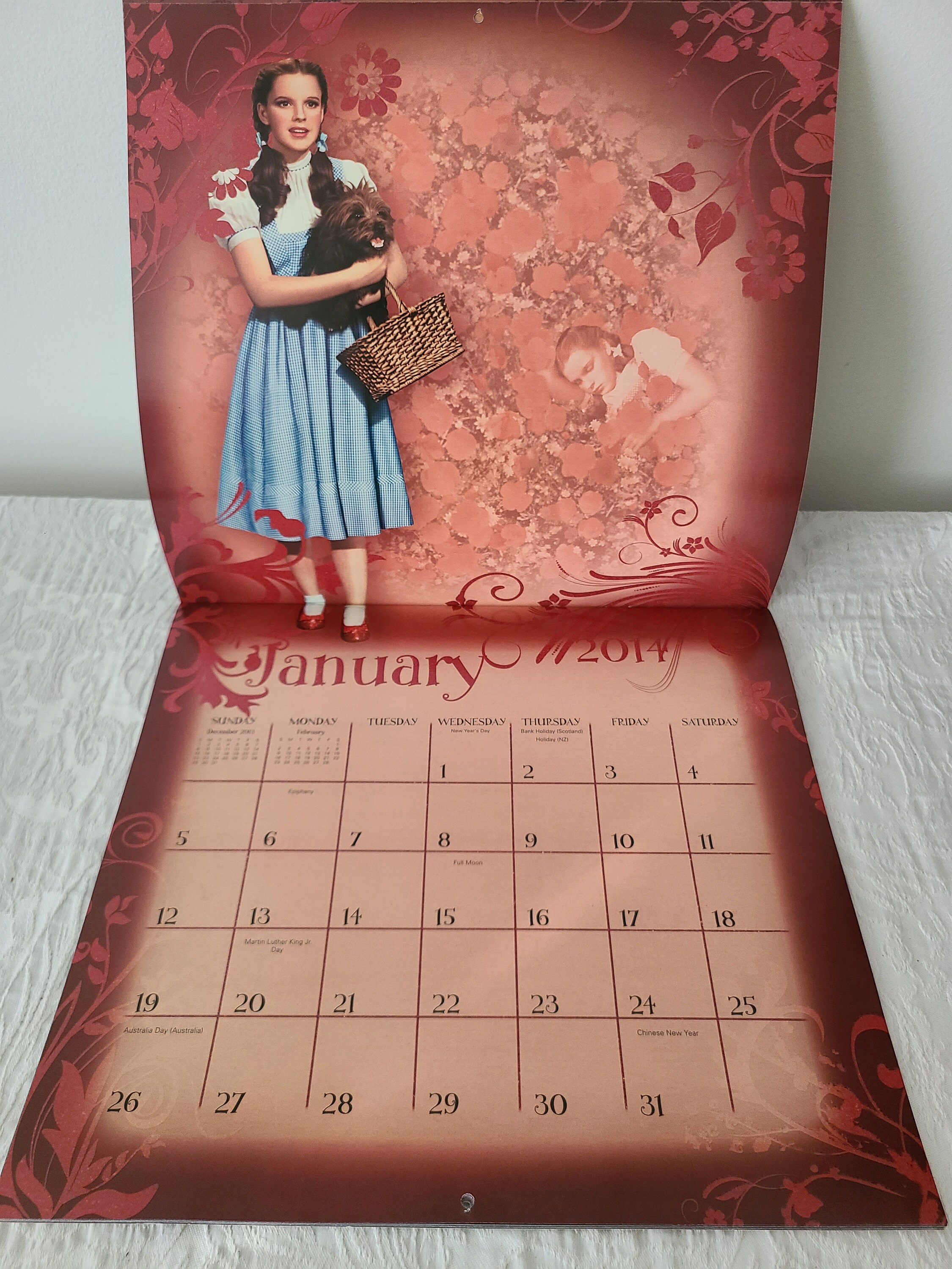 Wizard Of Oz Wall Calendar 2014 75th Anniversary Day Etsy Wizard Of Oz Wall Calendar 2014 75th Anniversary Day Etsy
