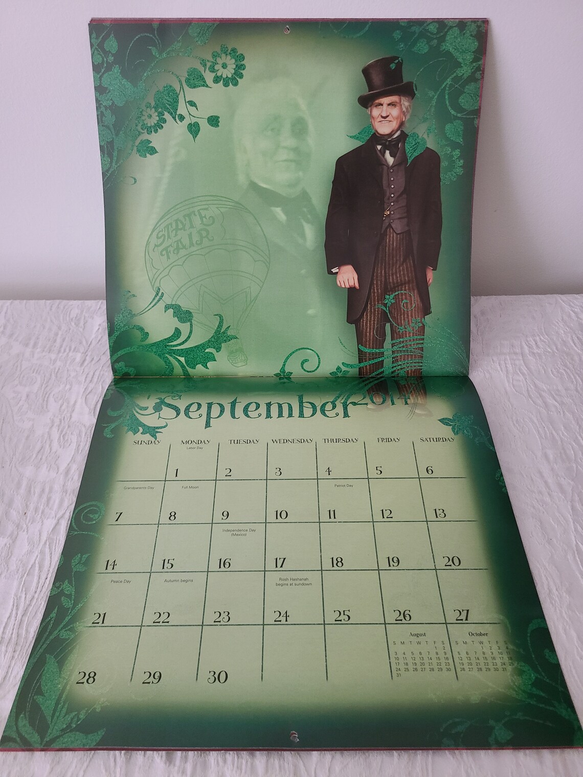Wizard Of Oz Wall Calendar 2014 75th Anniversary Day Etsy