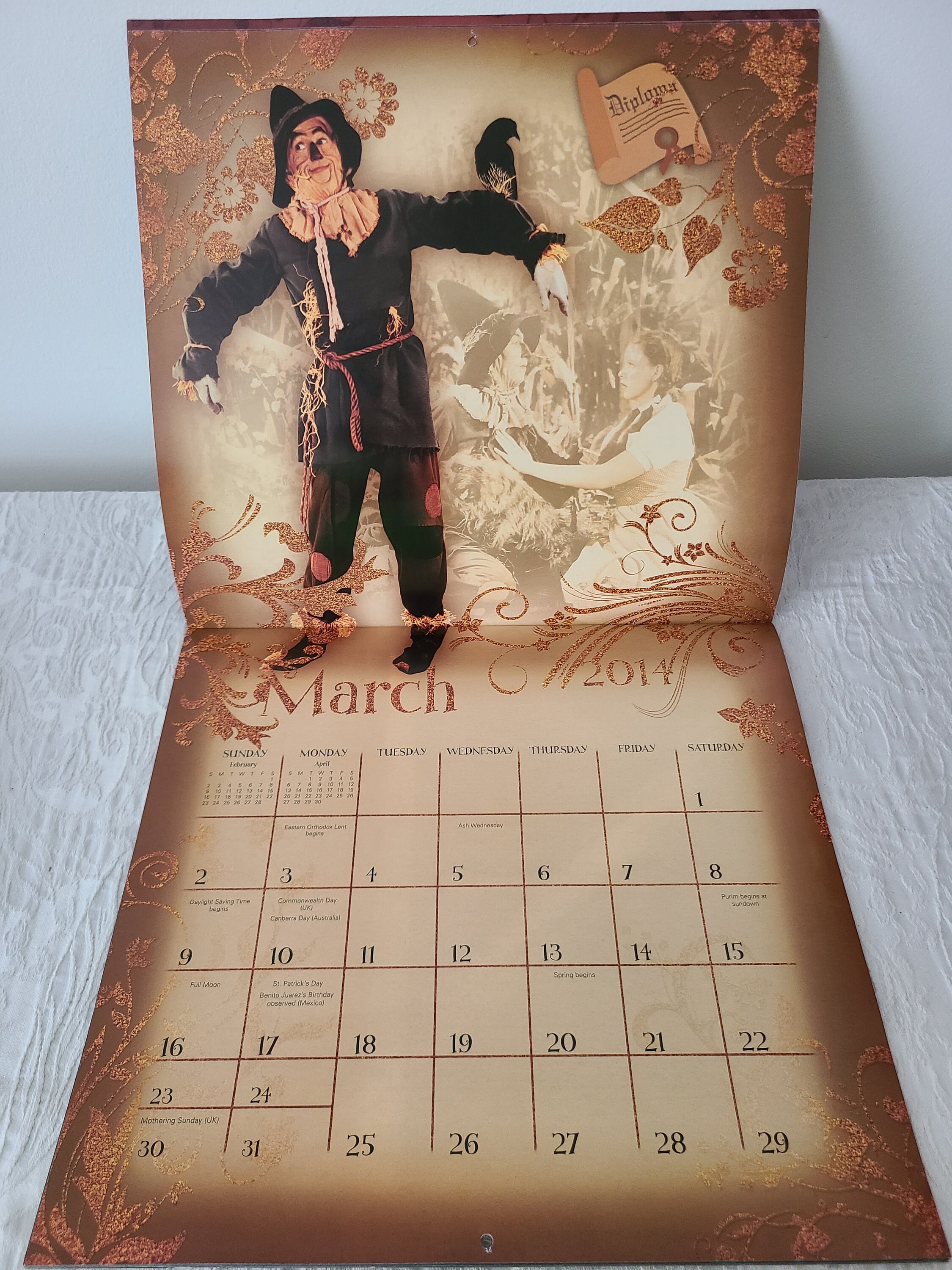 Wizard Of Oz Wall Calendar 2014 75th Anniversary Day Etsy wizard-of-oz-wall-calendar-2014-75th-anniversary-day-etsy
