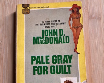 60s pulp fiction / Pale Gray for Guilt by John D MacDonald - First Edition