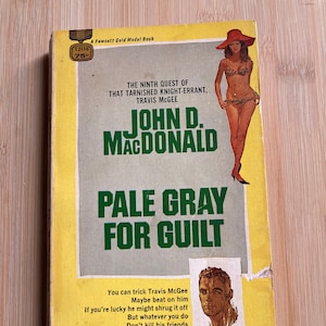 60s pulp fiction / Pale Gray for Guilt by John D MacDonald - First Edition