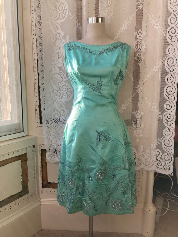 50s/60s Laura Phillips Model turquoise duchess sat