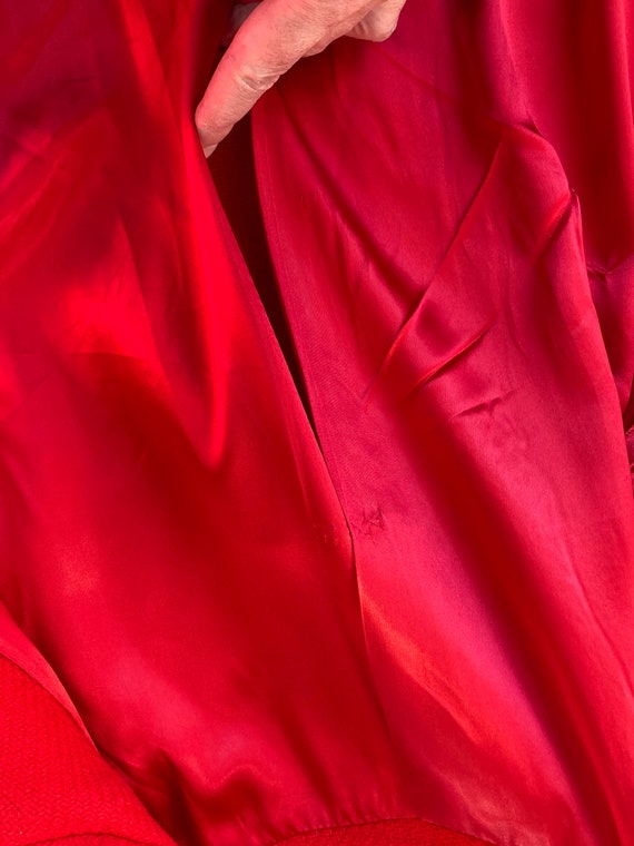 60s red coat / Modern Deb Space Age wool coat / r… - image 9