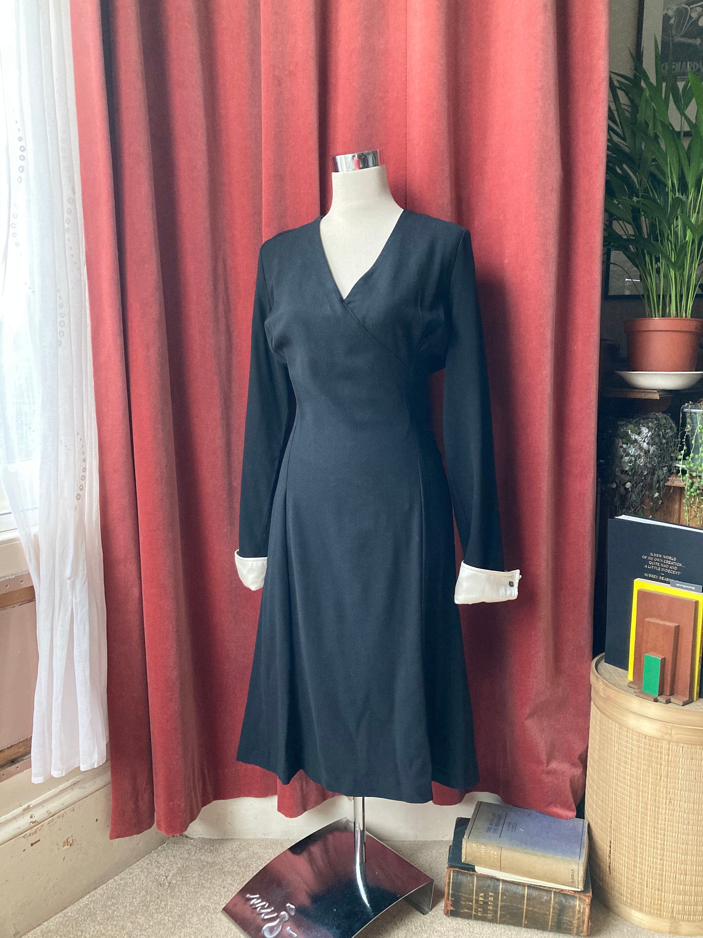 70s Style Vintage Jaeger Black and 