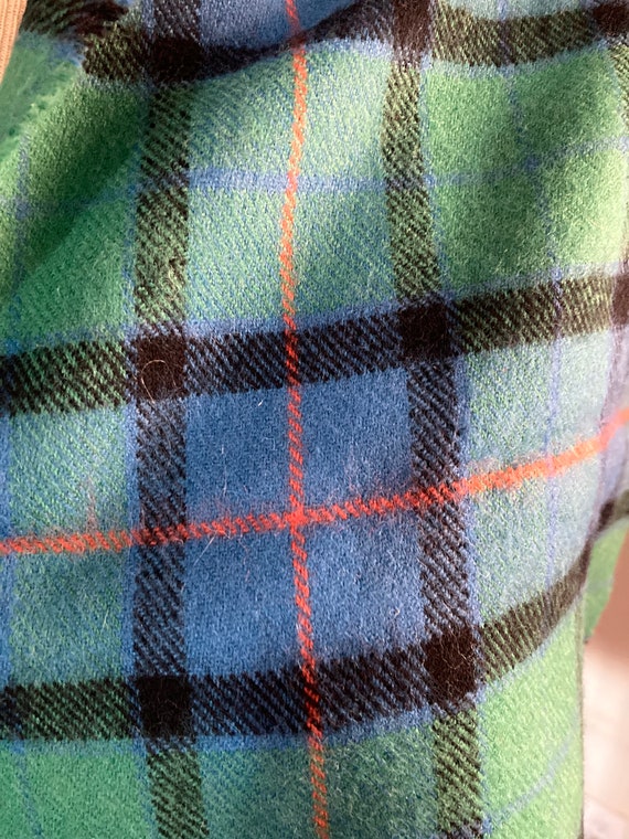 Vintage green and blue Flower of Scotland tartan … - image 5